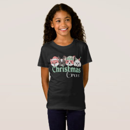 Schattige Kersthondenbende T-shirt