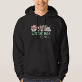 Schattige Kersthondengroep Hoodie (Voorkant)