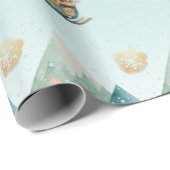 Schattige kerstinpakpapier cadeaupapier (Rol Hoek)