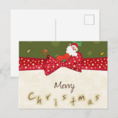 Schattige kerstkaart feestdagenkaart (Voorkant / Achterkant)