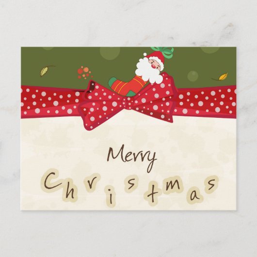 Schattige kerstkaart feestdagenkaart (Voorkant)