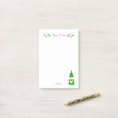 Schattige Kerstkabouter Dingen Te Doen Post-it Not Post-it® Notes (Op bureau)