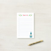 Schattige Kerstkabouter Dingen Te Doen Post-it Not Post-it® Notes (Op bureau)