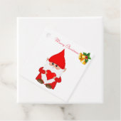 Schattige Kerstkabouter en Kerstbellen Bedankjes Labels (In situ)