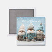 Schattige Kerstkabouter Magneet (Voorkant / Achterkant)