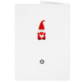 Schattige Kerstkabouter met Hart  (Achterkant)