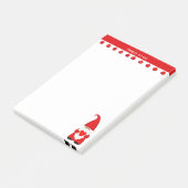 Schattige Kerstkabouter met Hart Post-it® Notes (Schuin)