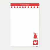 Schattige Kerstkabouter met Hart Post-it® Notes (Voorkant)