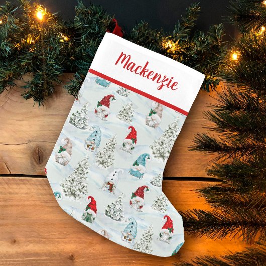 Schattige Kerstkabouters Feestelijk Kleine Kerstsok