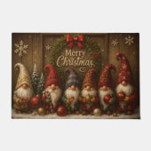 Schattige Kerstkabouters Merry Deurmat (Voorkant)