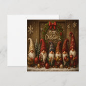 Schattige Kerstkabouters Prettig (Voorkant / Achterkant)