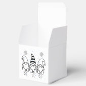 Schattige Kerstkabouters Vakantiedesign. Bedankdoosjes (Geopend)