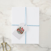 Schattige Kerstkabouters Vakantiedesign Cadeaulabel (Met Touw)