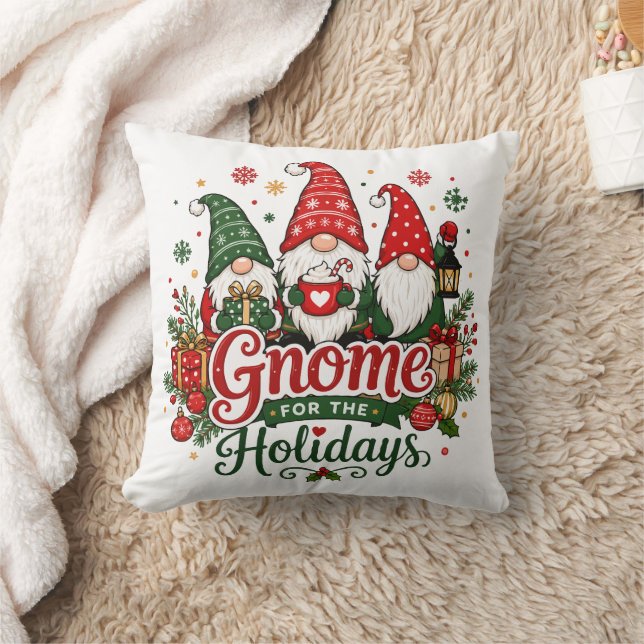 Schattige Kerstkabouters Vakantiedesign Kussen (Deken)