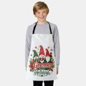 Schattige Kerstkabouters Vakantiedesign Schort (Gedragen)