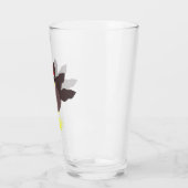 Schattige Kerstkalkoen Glas (Links)