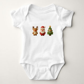 Schattige Kerstkarakters Baby Body – Rendier Romper