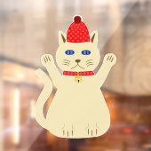 Schattige Kerstkat Raamsticker (Vel 2)