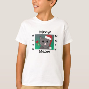 Schattige Kerstkat T-shirt