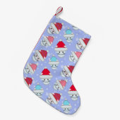 Schattige Kerstkatjes Kleine Kerstsok (Voorkant (Hangend))
