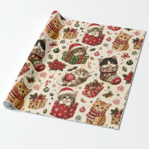 Schattige Kerstkatjes & Vakantiepatroon