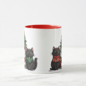 Schattige Kerstkatten Mok (Midden)