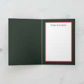 schattige kerstkerstman feestdagen kaart (Binnen)