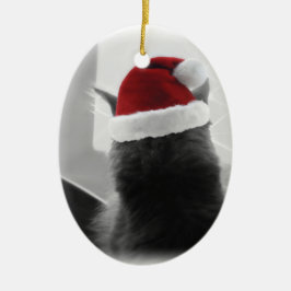 Schattige kerstkeuten keramisch ornament