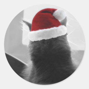 Schattige kerstkeuten ronde sticker