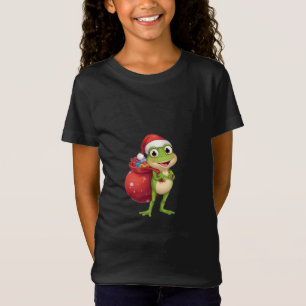 Schattige Kerstkikker met Cadeaubag - Kerstman Kik T-shirt