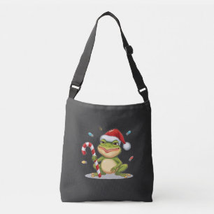 Schattige Kerstkikker Met Suikerriet - Grappige Fe Crossbody Tas