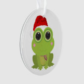 Schattige Kerstkikker Sinterklaashoed Festieve Fee Ornament (voorkant)