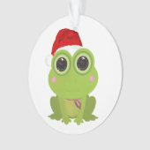 Schattige Kerstkikker Sinterklaashoed Festieve Fee Ornament (voorkant)