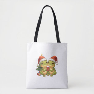 Schattige Kerstkikkers met Cadeaus  Aandoenlijke F Tote Bag