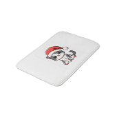 Schattige kerstkitten met kerstmuts badmat (Gekanteld)