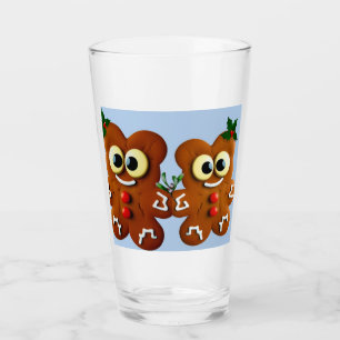 Schattige Kerstkoekje Gingerbread Beren Glas