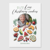 Schattige Kerstkoekjes Foto Aquarel (Voorkant)