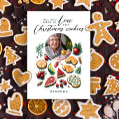 Schattige Kerstkoekjes Foto Aquarel