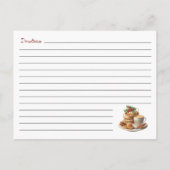 Schattige kerstkoekjesuitwisseling vakantierecept briefkaart (Achterkant)