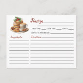 Schattige kerstkoekjesuitwisseling vakantierecept briefkaart (Voorkant)