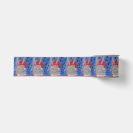 Schattige Kerstkonijn Grosgrain Lint