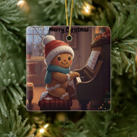 schattige kerstkrans jongen Kerstmis ornament (Boom)