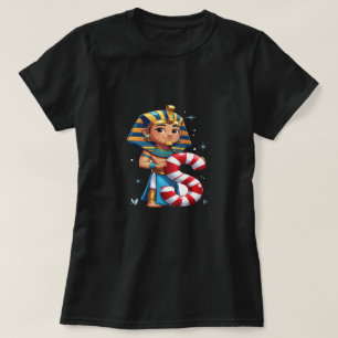 Schattige kerstletter S – Candy Cane-vakantiecarto T-shirt