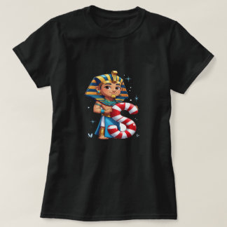 Schattige kerstletter S – Candy Cane-vakantiecarto T-shirt