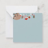 Schattige Kerstluiaard Notitiekaartje (Achterkant)