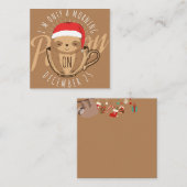 Schattige Kerstluiaard Notitiekaartje (Voorkant / Achterkant)