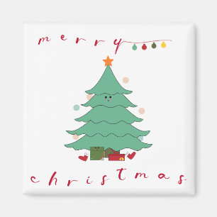 Schattige Kerstmagneet Kawaii Kerstboom Magneet