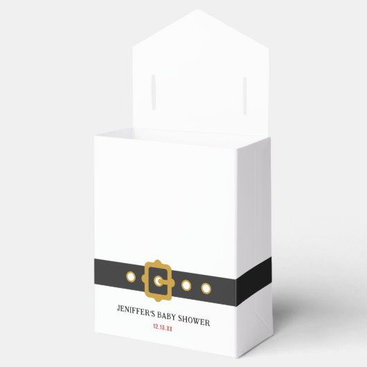 Schattige Kerstman Baby Vakantie Baby Shower Bedankdoosjes (Geopend)