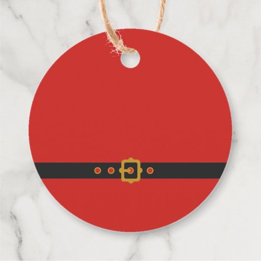 Schattige Kerstman Baby Vakantie Baby Shower Bedankjes Labels (Achterkant)