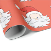 Schattige kerstman cadeaupapier (Rol Hoek)